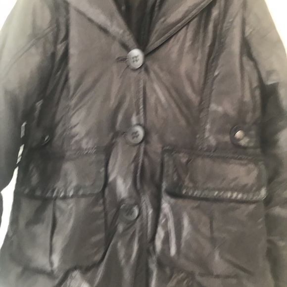 Rudsac collection black shiny winter coat - Picture 4 of 13